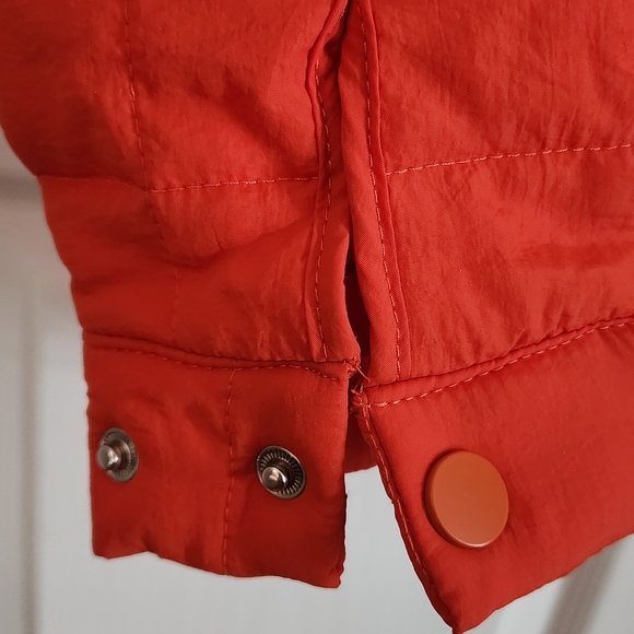 Women's Orange Quilted Jacket - Picture 7 of 10
